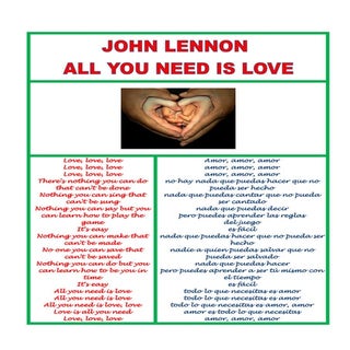 All you need is love Lennon