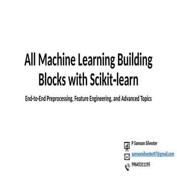 All Machine Learning Building Blocks with Sklearn.pptx