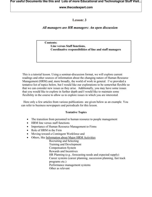 All Managers Are Hr Managers An Ope...