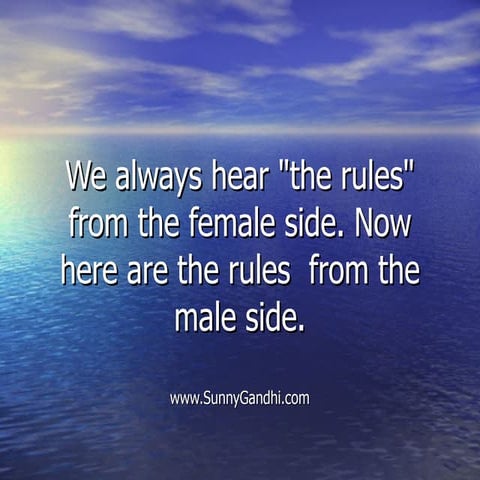 Men Rules for Women