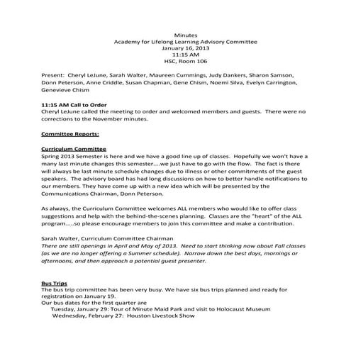 ALL Minutes 01-16-2013