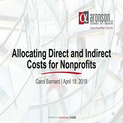 Allocating Direct and Indirect Costs for Nonprofits