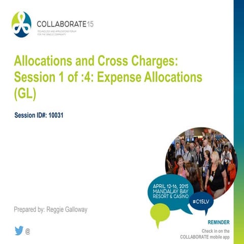 Allocation and Cross Charges