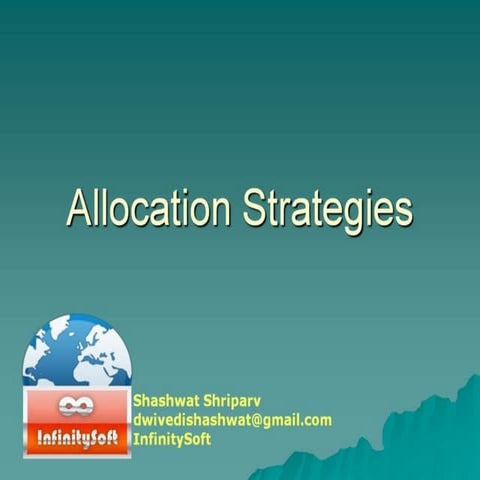 Allocation strategies