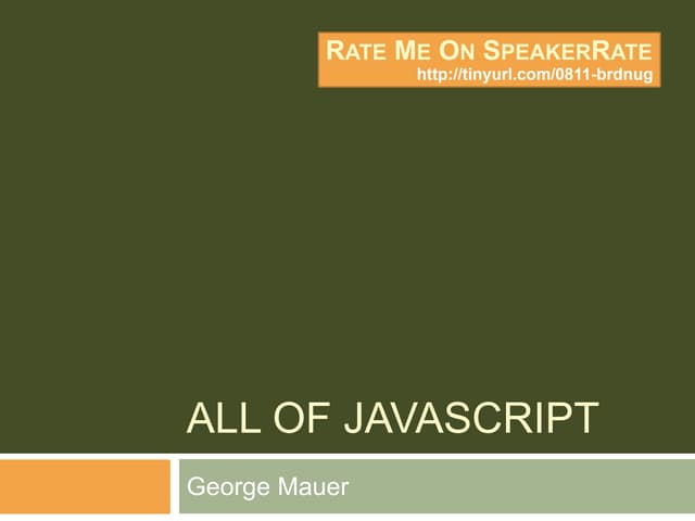 All of Javascript