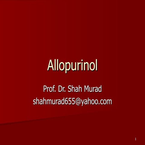 Allopurinol
