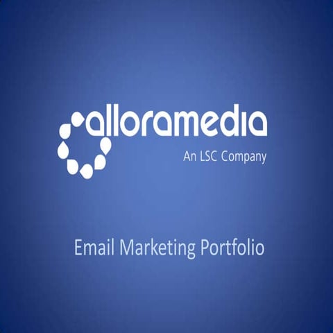 Allora Media Email Portfolio 2011