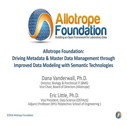 Allotrope foundation vanderwall_and_little_bio_it_world_2016