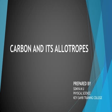 Carbon and its allotropes