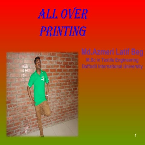 All over printing