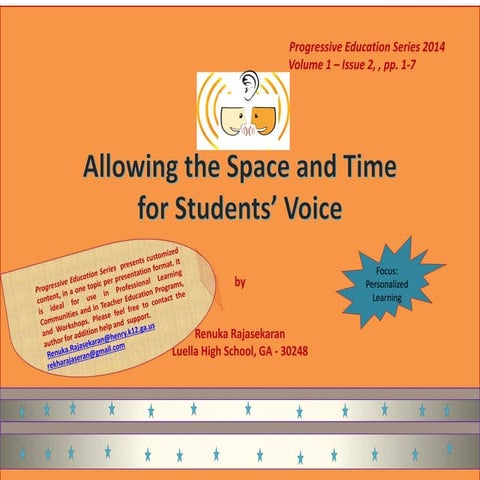 Allowing Space and Time for Students' Voice