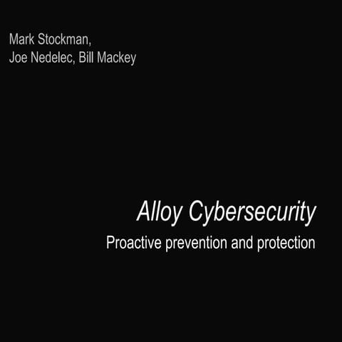 Alloy Cybersecurity