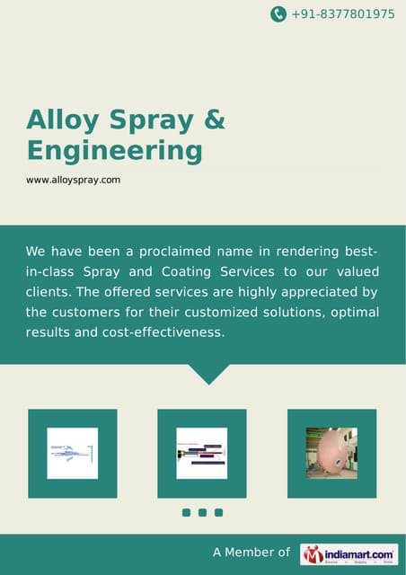 Alloy Spray & Engineering presentations