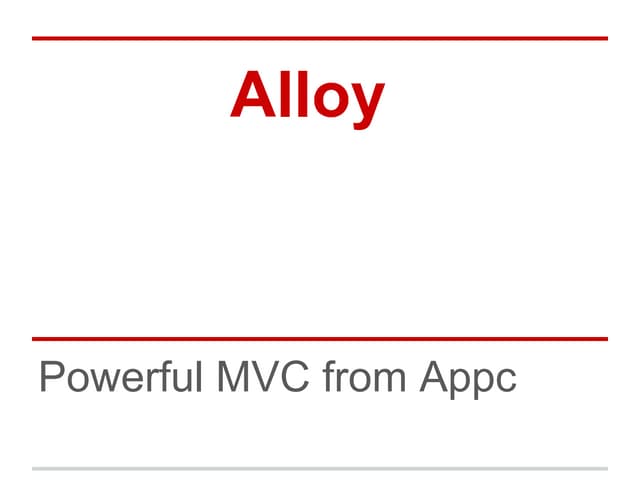 Appcelerator Titanium Alloy 