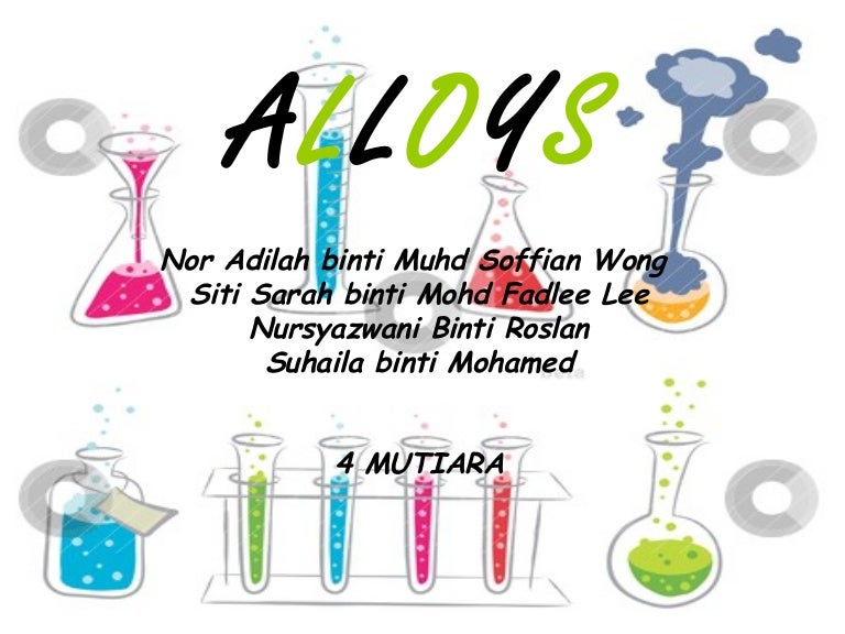 Chemistry Form 4 Chapter 9 Alloys