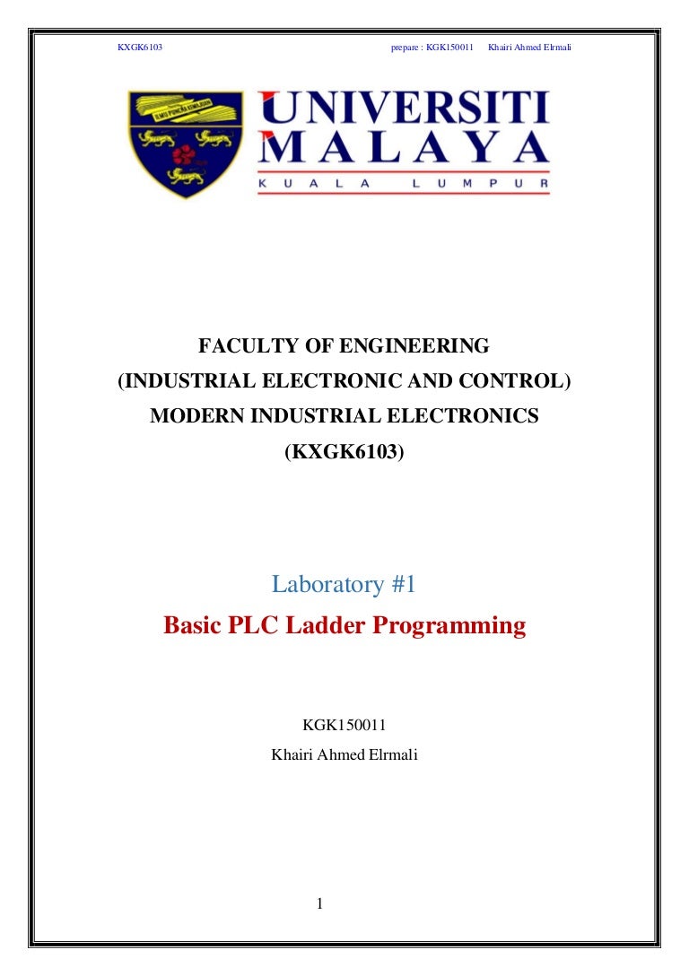Figure 1 A Ladder Wiring Diagram