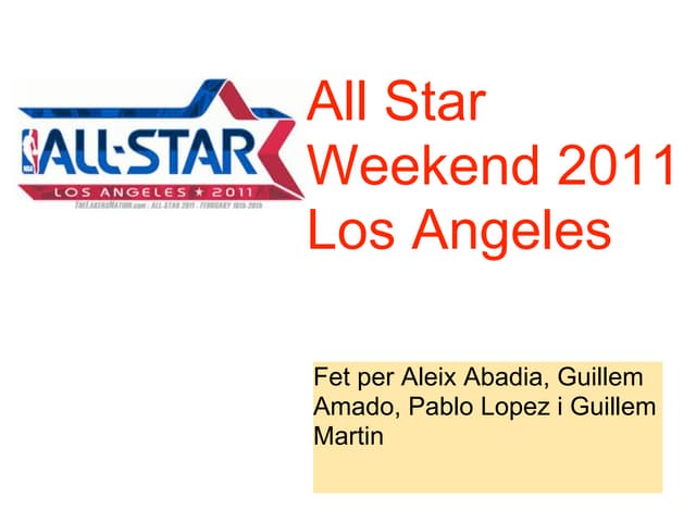 All star weekend 2011