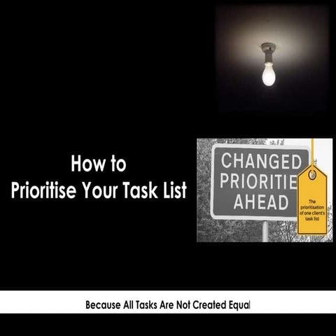 All Tasks Are Not Created Equal (How to Prioritise Your Task List)