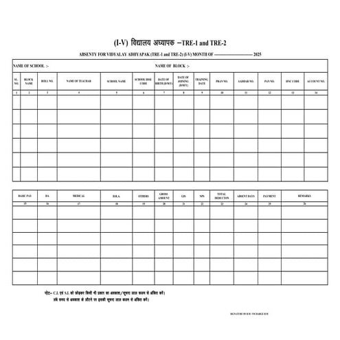 All teachers Absenty Format.pdf teacher pppy | PDF