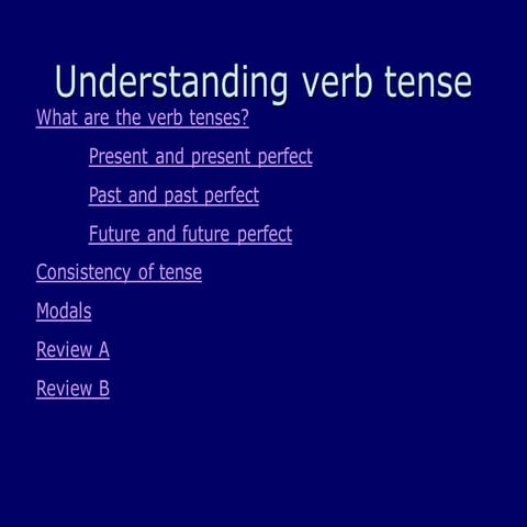 All tenses