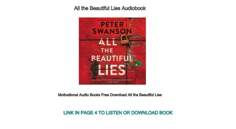 Motivational Audio Books Free Download All the Beautiful Lies