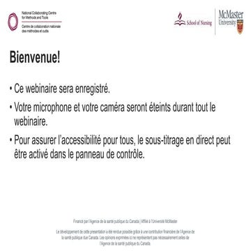 TOUTES les données probantes : évaluer et utiliser des données probantes au sujet du contexte communautaire et des ressources organisationnelles (2023)