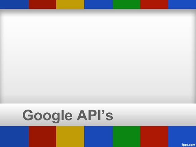 Todas las APIs de Google
