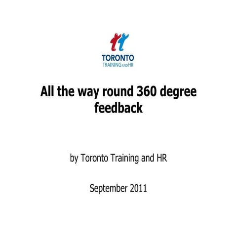 All the way round 360 degree feedback September 2011