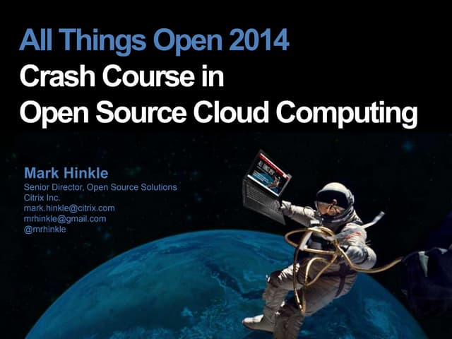 Crash Course in Cloud Computing