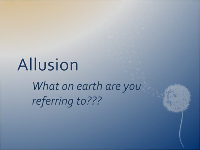 Allusion 
