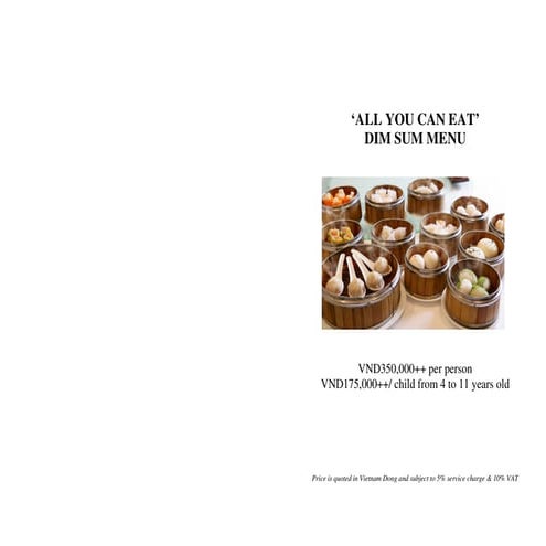 All you can eat dimsum lunch menu | PDF