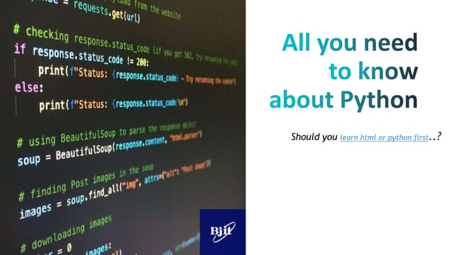 All you need to know about Python | BJIT