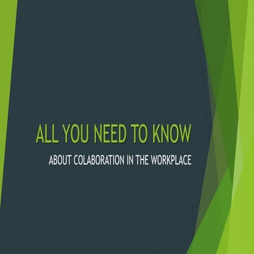 All you need to know about workplace collaboration