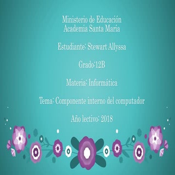 componentes internos del computador