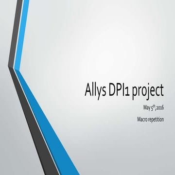 Allys dpi1 project
