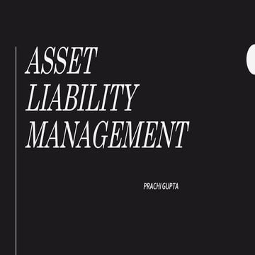 Asset Liability Management