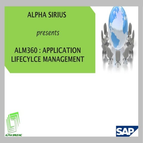 ALPHA SIRIUS APPLICATION LIFECYCLE MANAGEMENT