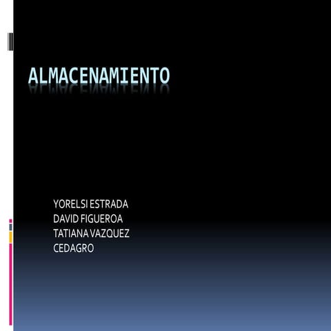 Almacenamiento DAVID FIGUEROA SALAS