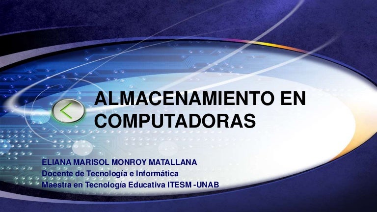 Almacenamiento en computadoras