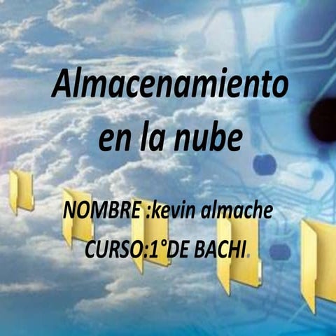 Almacenamiento en la nube