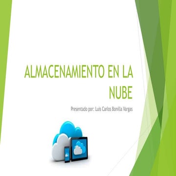 Almacenamiento en la nube