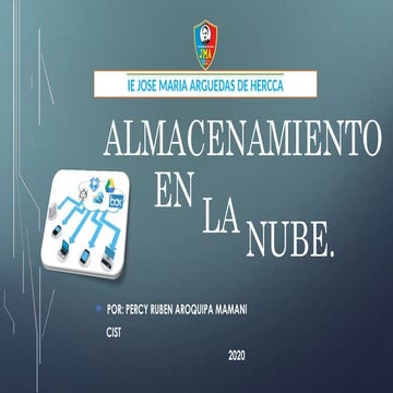 ALMACENAMIENTO EN LA NUBE MATERIAL EDUCATIVO PARA DOCENTES Y ...