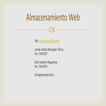 Almacenamiento web