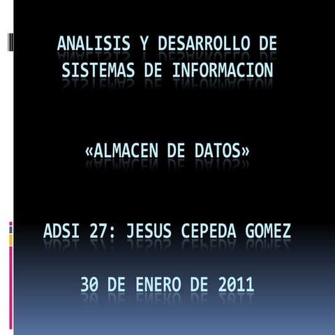 Almacen de datos