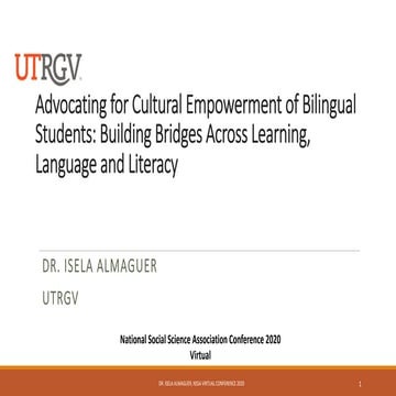 Advocating for Cultural Empowerment of Bilingual Students:  Building Bridges ...