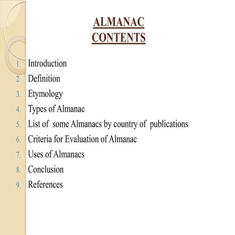Almanac