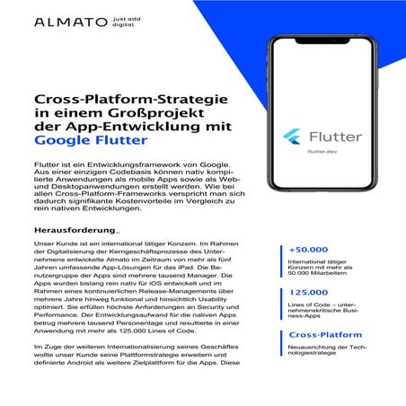 Case Study: Cross-Platform Strategie in einem Großprojekt der App-Entwicklung...