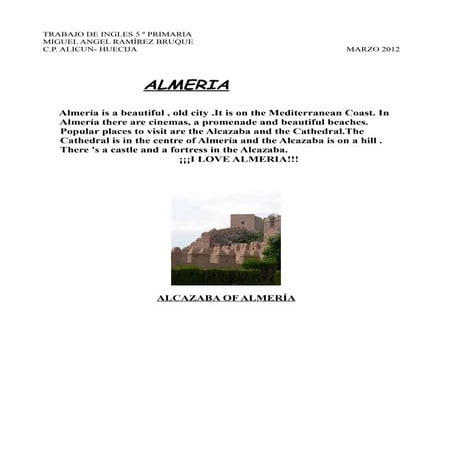 trabajo de ingles almaria