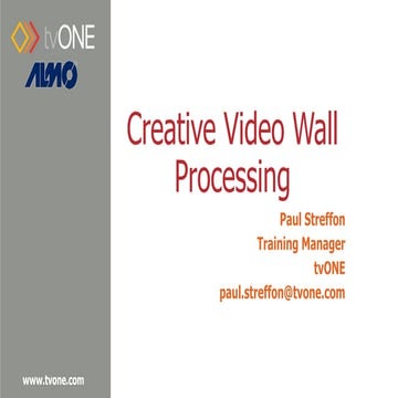 Creative Video Wall Processing | PPTX