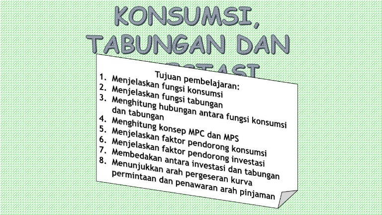 Alan Arifin Modul 3 Konsumsi Tabungan Dan Investasi